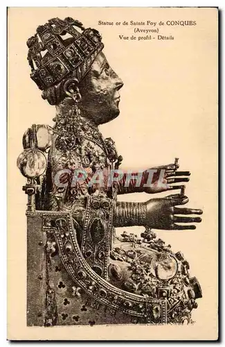 Cartes postales Tresor de Conques Statue de Ste Foy