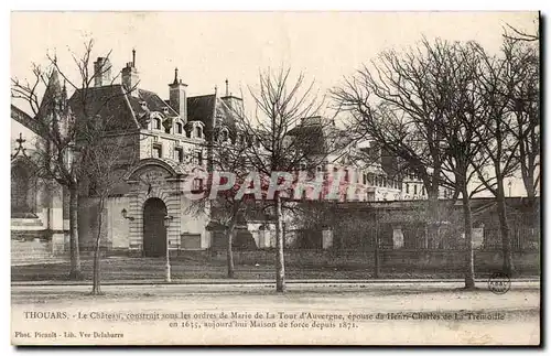 Cartes postales Thouars Le chateau construit sour les ordres de Marie de la Tour d'Auvergne Tremoille