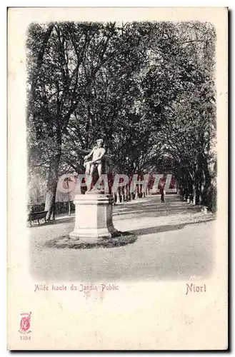 Cartes postales Niort Allee haute du jardin public