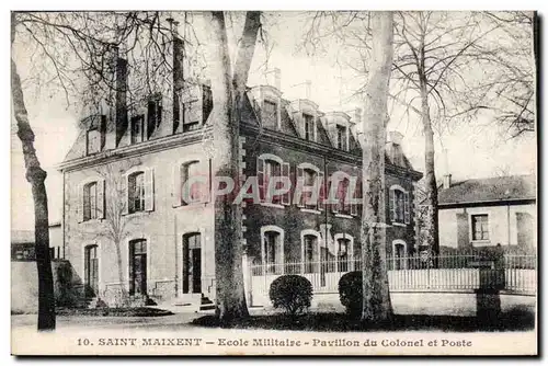 Cartes postales Saint Maixent Ecole militaire Pavillon du colonel et Poste