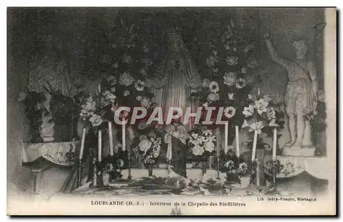 Ansichtskarte AK Loublande Interieur de la chapelle des Rinfillieres