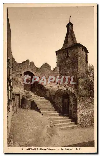 Cartes postales Airvault Le donjon