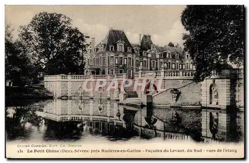 Cartes postales Le petit Chene pres Mazieres en Gatine Facades du Levant du Sud vues de l'etang