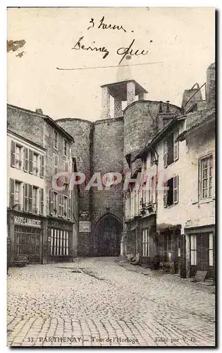 Cartes postales Parthenay Tour de l'horloge
