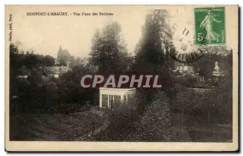 Cartes postales Montfort L&#39Amaury Vue d&#39une des fenetres