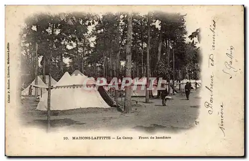 Cartes postales Maisons LAffitte Le camp Front de bandiere