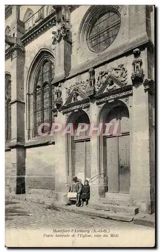 Ansichtskarte AK Montfort L&#39Amaury Porte laterale de l&#39eglise cote du Midi