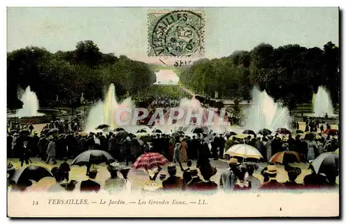 Ansichtskarte AK Versailles Le jardin Les grandes eaux