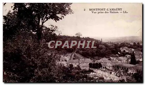 Cartes postales Montfort l&#39Amaury Vue prise des ruines