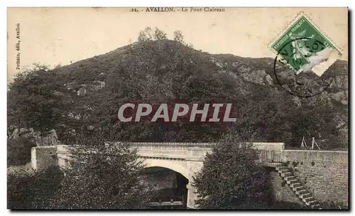 Avallon Cartes postales Le pont Claireau