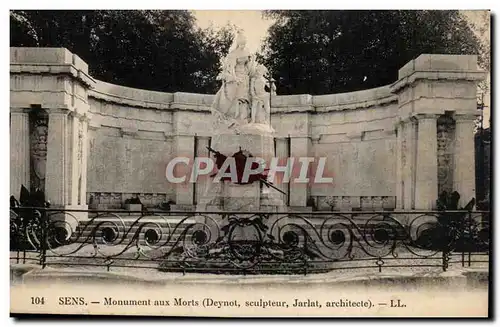 Sens Cartes postales Monument aux morts