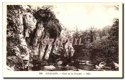 Cartes postales Avallon Crot de la foudre