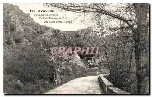 Cartes postales Avallon Vallee du cousin Un coin sous roche