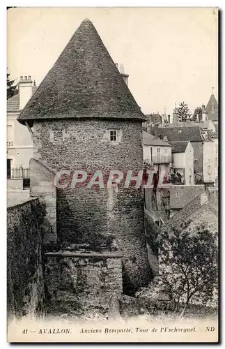 Ansichtskarte AK Avallon Anciens remparts Tour de L&#39Escharguet