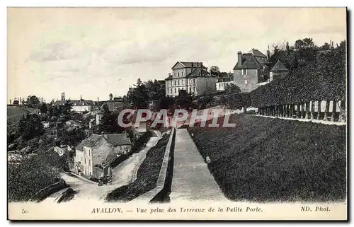 Cartes postales Avallon Vue prise des terreaux de la petite porte