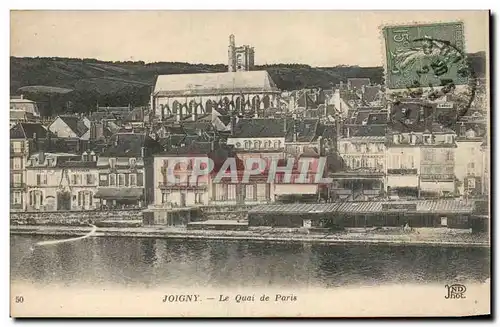 Ansichtskarte AK Joigny Le quai de Paris