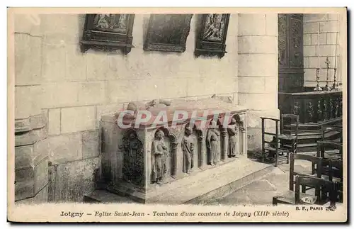 Joigny Ansichtskarte AK Eglise Saint Jean Tombeau d&#39une comtesse de Joigny