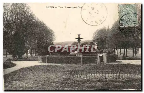 Cartes postales Sens Les promenades