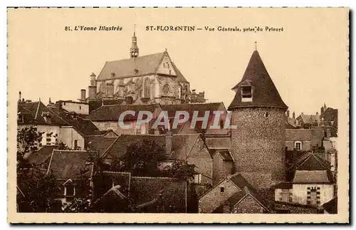 Cartes postales Saint Florentin Vue generale prise du prieure