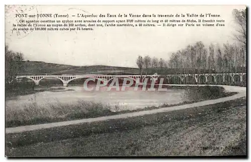 Ansichtskarte AK Pont sur Yonne L&#39aqueduc des eaux de la VAnne dans la traversee de la vallee de l&#39Yonne