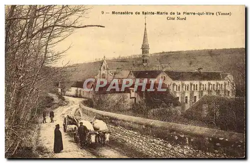 Ansichtskarte AK Monastere de Sainte Marie de la pierre qui Vire Cote Nord Attelage de boeufs