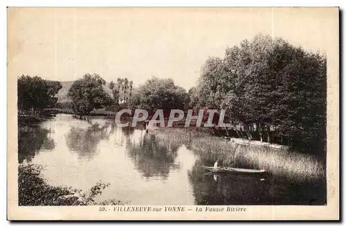 Cartes postales Villeneuve sur Yonne La faussse riviere