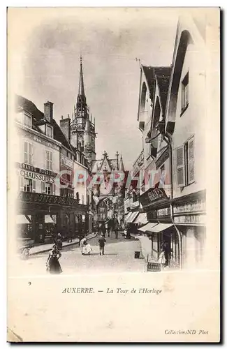 Cartes postales Auxerre La tour de l'horloge