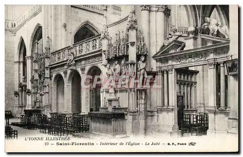 Cartes postales Saint Florentin Interieur de l'eglise Le Jube