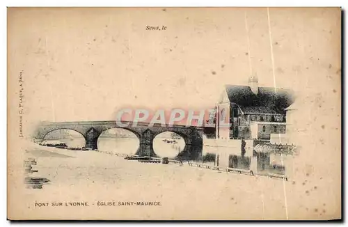 Cartes postales Sens Pont sur l&#39Yonne Eglise Saint Maurice