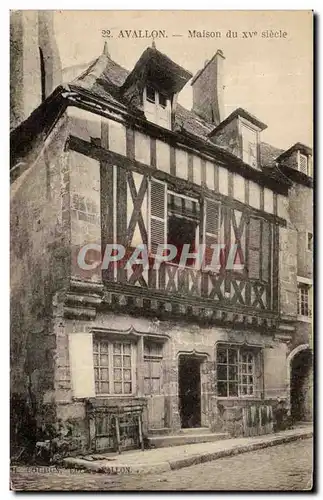 Cartes postales Avallon Maison du 15eme