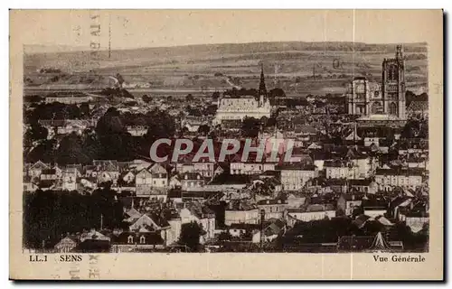 Cartes postales Sens Vue generale