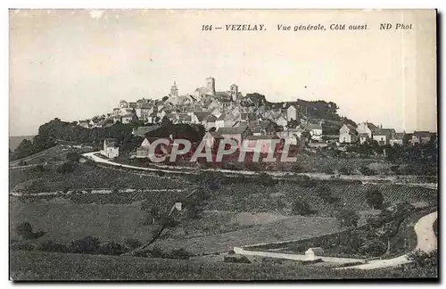 Vezelay Ansichtskarte AK Vue generale Cote ouest