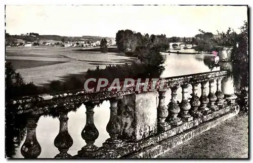 Moderne Karte Environs de Chatellerault La vienne au chateau de Touffou