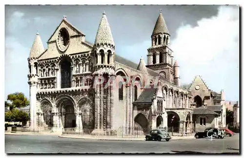 Moderne Karte Poitiers Eglise romande Notre Dame de la grande