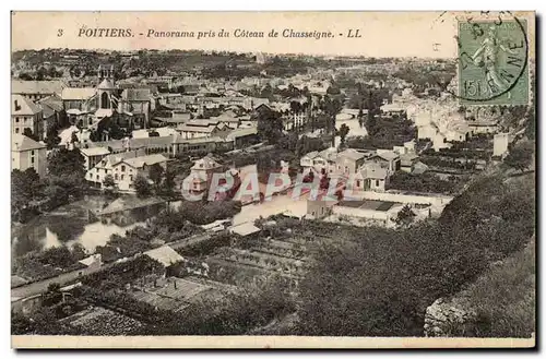 Ansichtskarte AK Poitiers Panorama pris du coteau de Chasseigne