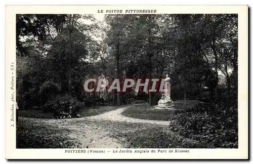 Cartes postales Poitiers Le jardin anglais au parc de Blossac