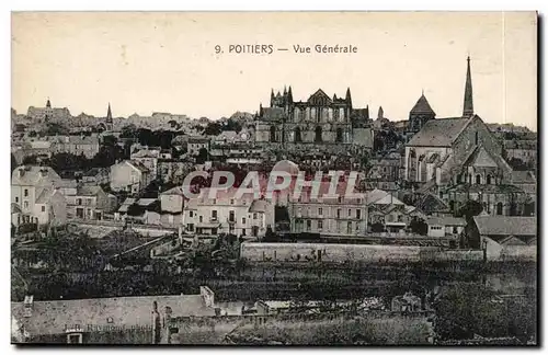 Cartes postales Poitiers Vue generale