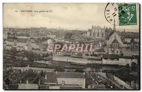 Cartes postales Poitiers Vue generale