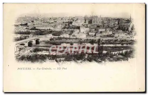 Cartes postales Poitiers Vue generale