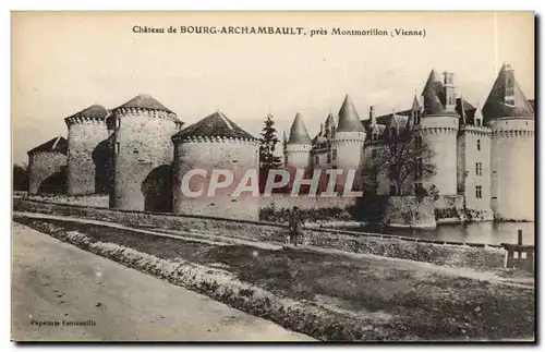Cartes postales Chateau de Bourg Archambault pres montmorillon