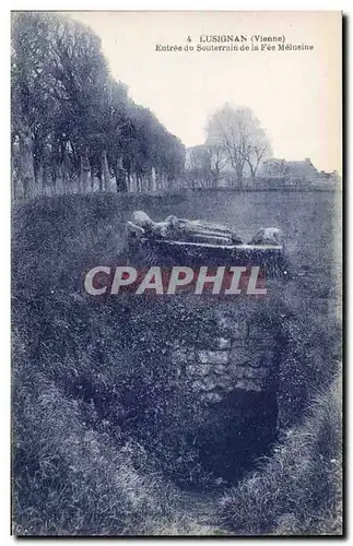 Lusignan Cartes postales Entree du souterrain de la fee melusine