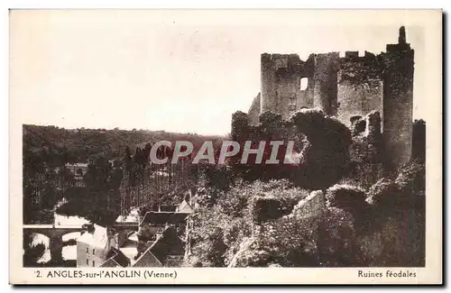Angles sur l&#39Anglin Cartes postales ruines feodales
