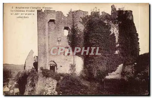 Angles sur l&#39Anglin Cartes postales Le chateau feodal