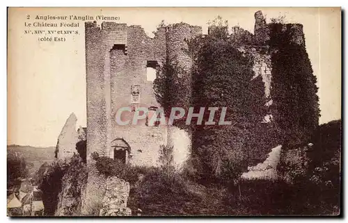 Angles sur l'Anglin Cartes postales Le chateau feodal