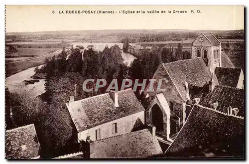 Ansichtskarte AK La Roche posay Eglise et la vallee de la Creuse