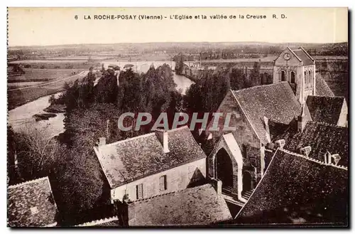 Cartes postales La Roche posay Eglise et la vallee de la Creuse