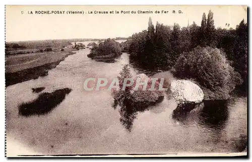 Ansichtskarte AK La Roche posay La Creuse et le pont du chemin de feer