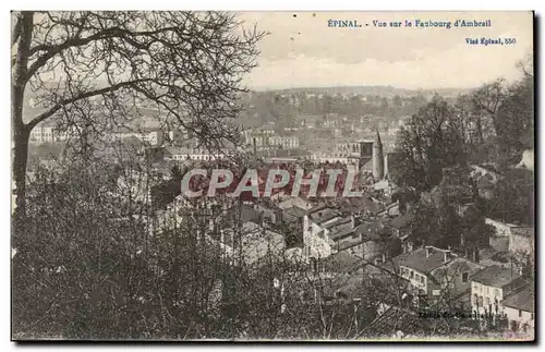 Cartes postales Epinal Vue sur le faubourg d&#39Ambrail