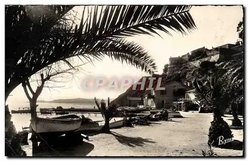 Ansichtskarte AK Ile de Port Cros Coucher de soleil sur le port