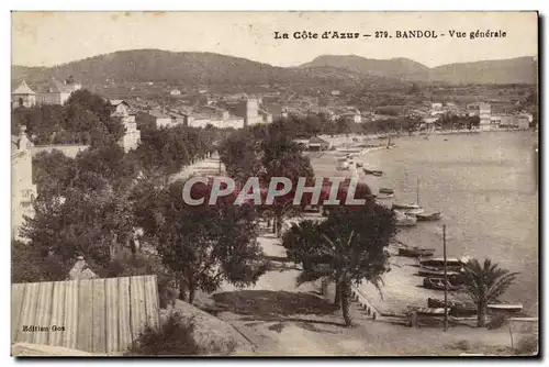 Cartes postales Bandol sur mer Vue generale